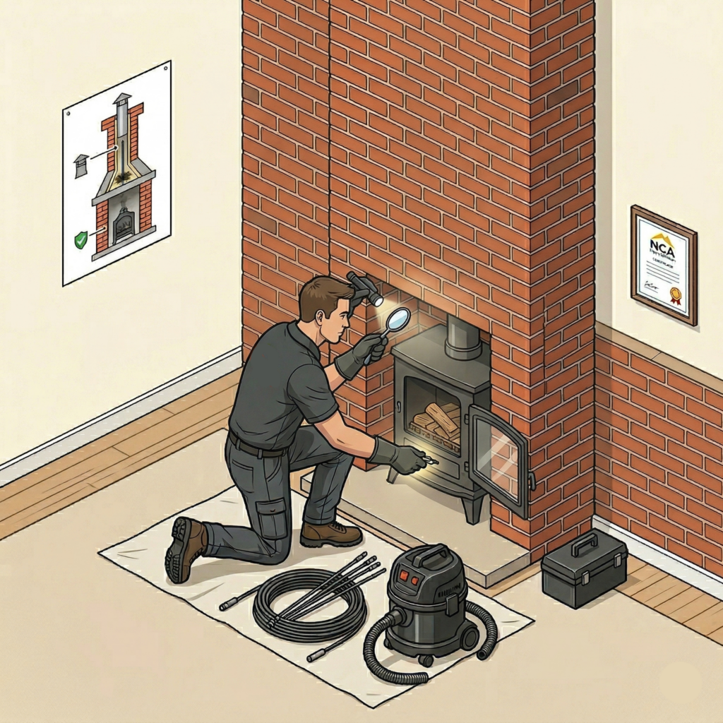 Combined Sweeping and Servicing